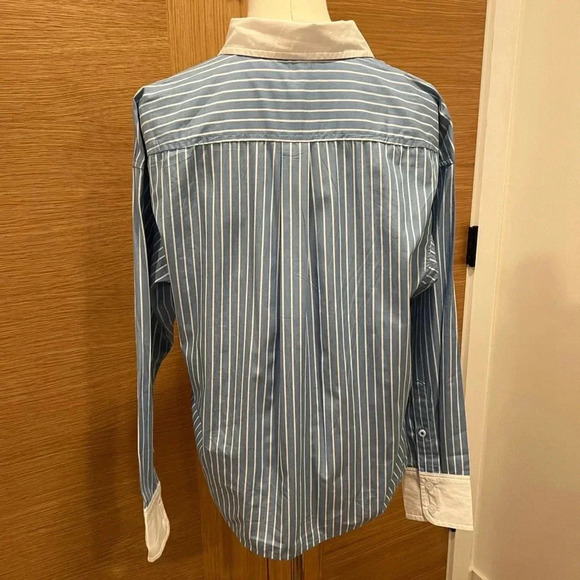 J. CREW | Relaxed-fit Cropped | Cotton Poplin | Shirt | Size 4 | NWT - Picture 3 of 10